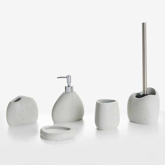 COATA - Badkameraccessoireset - Lichtgrijs - Polyresin