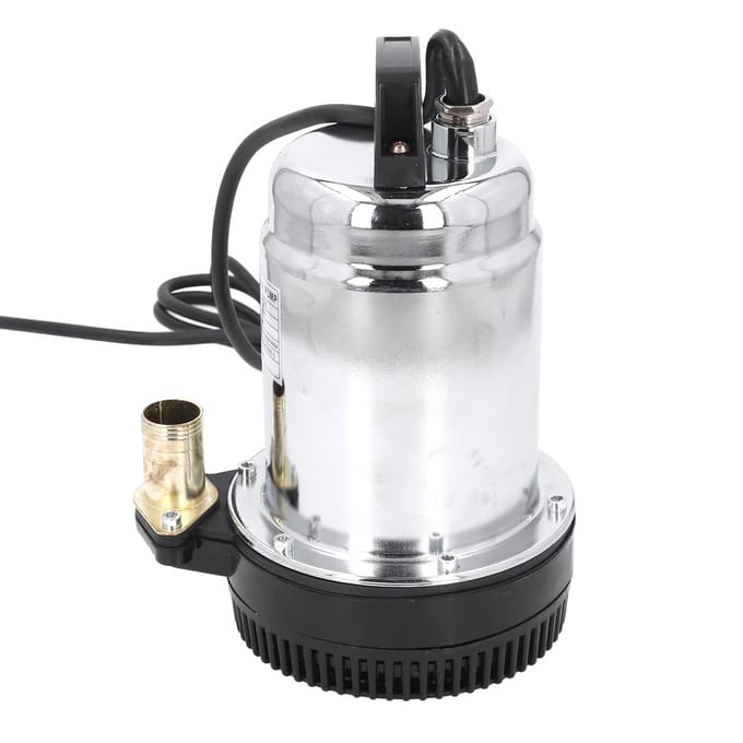 DC Dompelpomp DC12V 180W 3m3h RVS 8m Opvoerhoogte Dompelbron Boosterpomp
