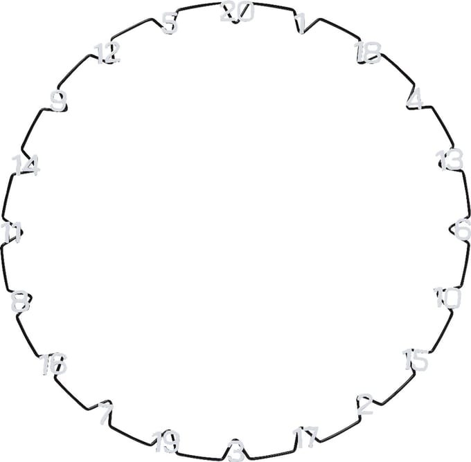 Unicorn Eclipse Ultra-Visible Horizontal Number Ring