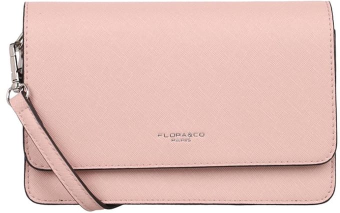 Flora & Co Sara Kleine Crossbodytas Dames - Imitatieleer - Pastel Roze