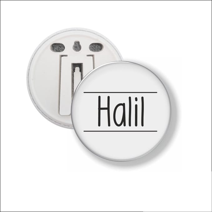 Button Met Clip 58 MM - Halil