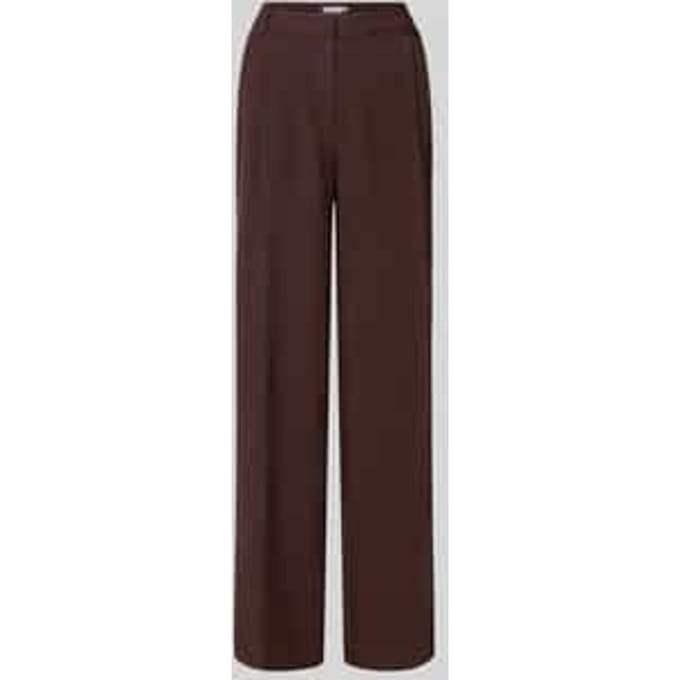Broek van viscosemix in kreuklook