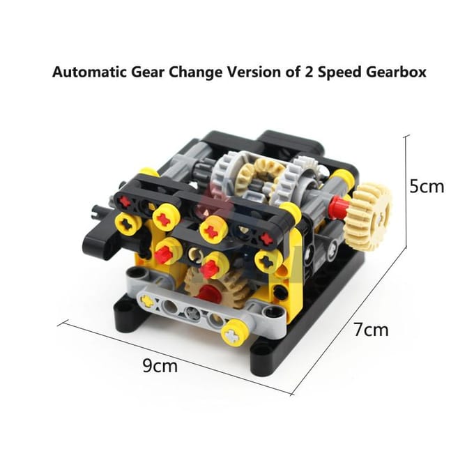 MOC High-tech Multi-speed Motor Versnellingsbak Set Bouwstenen Bakstenen Compatibel met Motor PF Doe-het-zelf Speelgoed