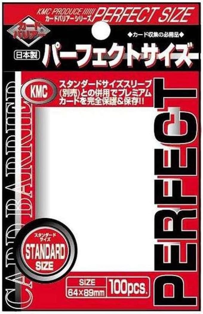 100 hoesjes KMC Perfect Size Transparant Standaard Maat Inner Card Sleeves