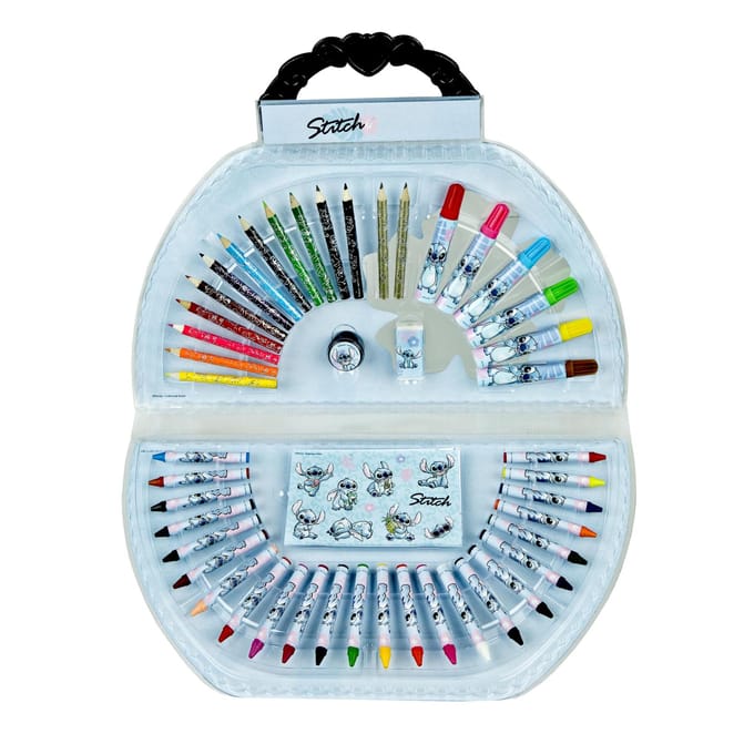 van der Meulen kleurkoffer Stitch 51-delig creatieve set kinderen.