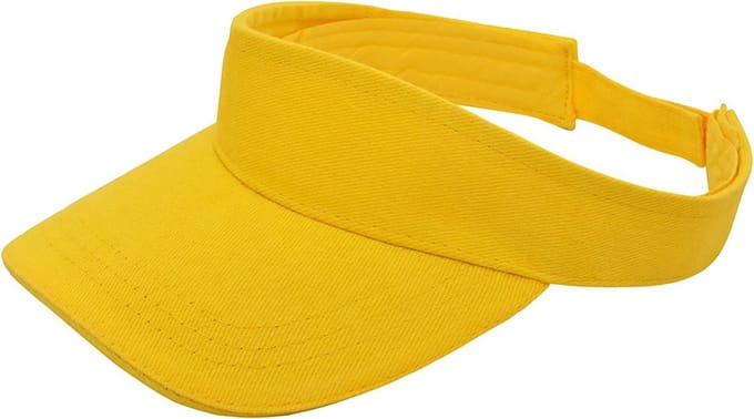 Brushed Katoenen - zonneklep - Pet - Geel