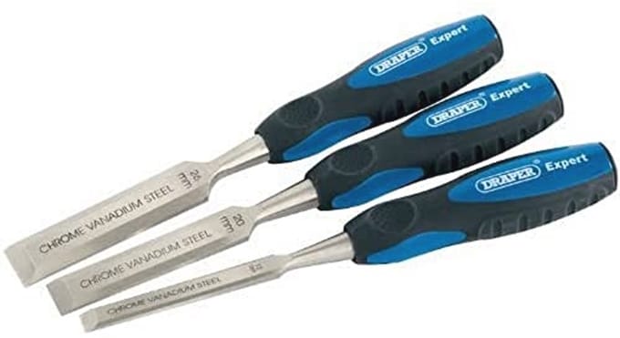 3-delige beitelset met chroom-vanadiumstaal