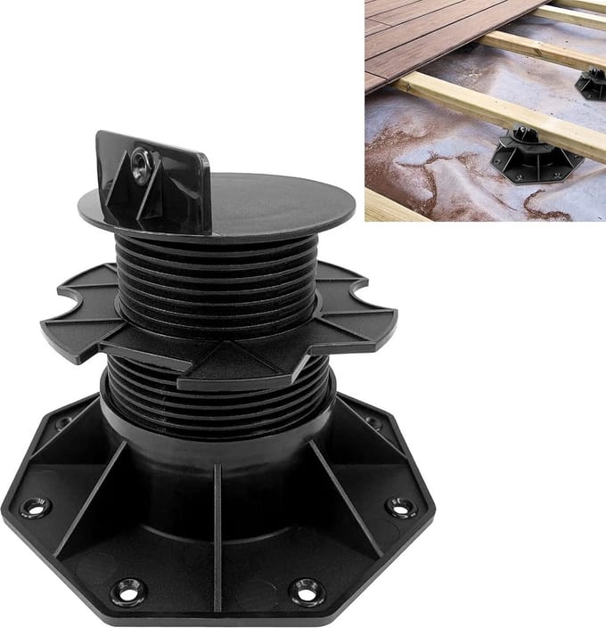 Verstelbare Terrasdragers 50 Stuks voor WPC en Houten Terrasplanken 60-140 mm