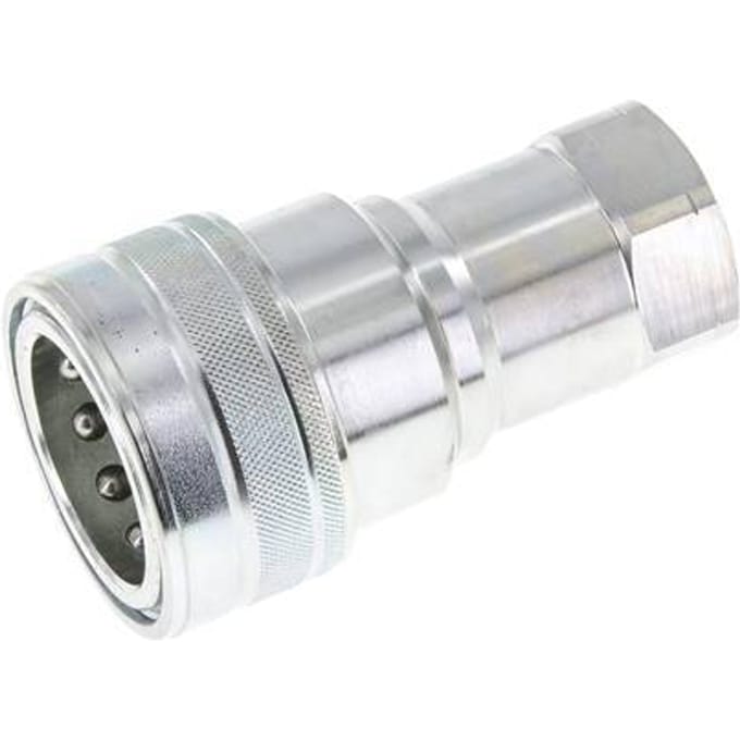 Stalen DN 25 Hydraulische Koppeling Snelkoppeling 1 inch NPT binnendraad ISO 7241-1 B D 37.8mm