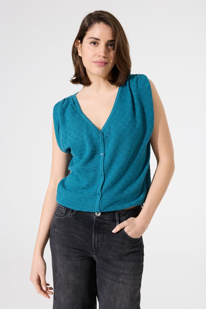 Garcia Ladies Pullover Blue Lagoon Taglia: M | Maglioni a maglia Outlet | Donna | Blu