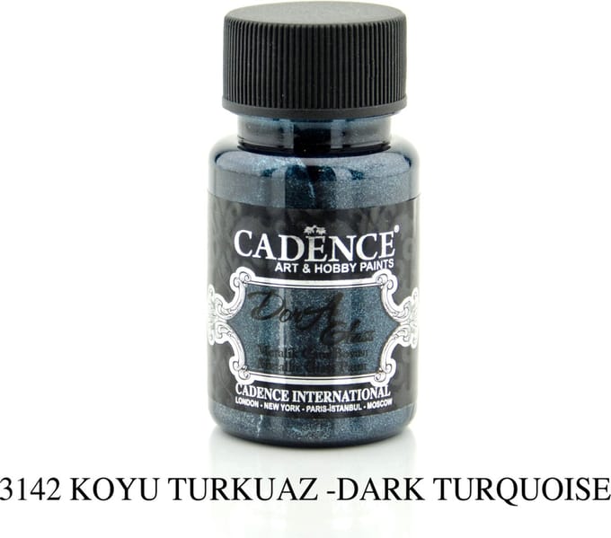 Cadence Dora Metallic Glas Verf 50 ml Turquoise