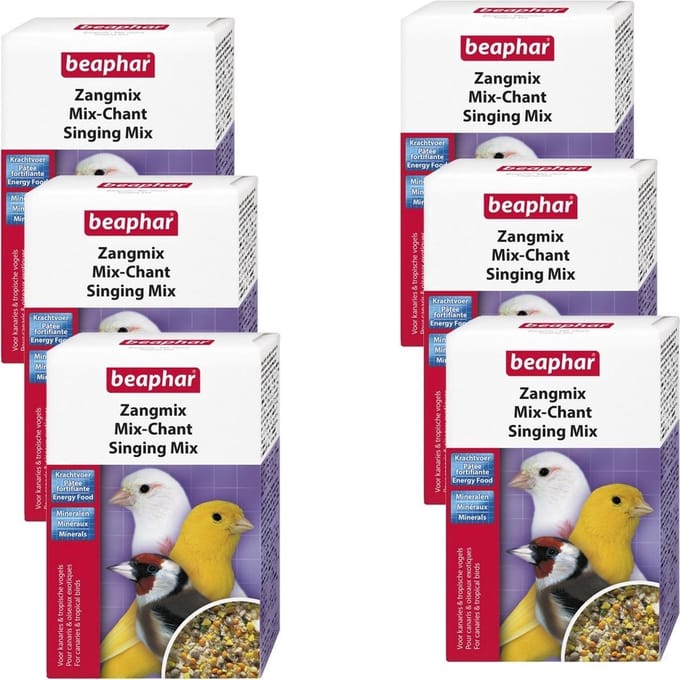 6x Beaphar Zangmix Kanarie - vogelvoer - 150g