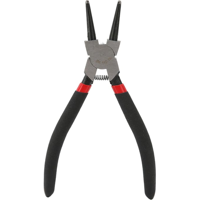 Seegerring Tang Koolstofstaal Rubber Interne Snapring Tang met Dompelgreep 7 inch gray