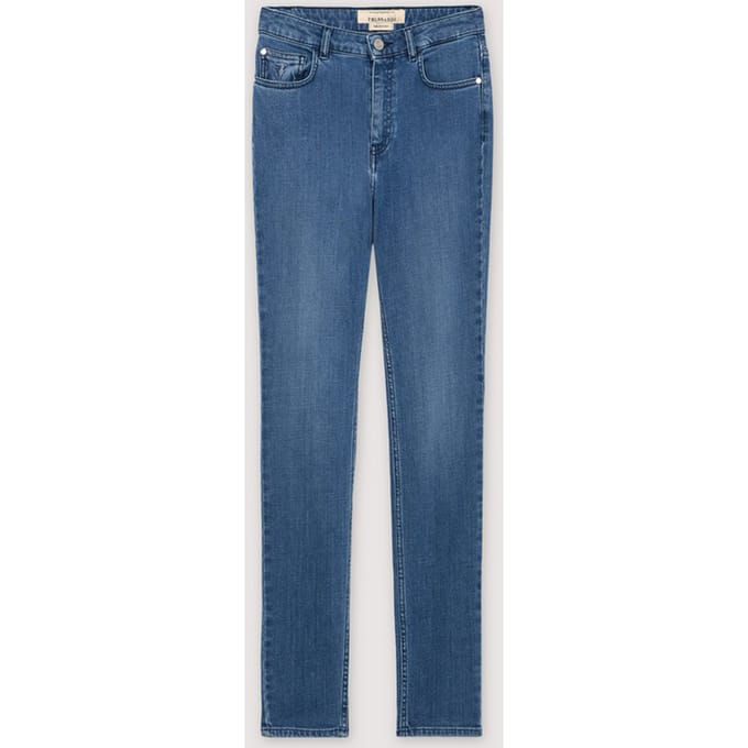 jeans mager vrouw blauw