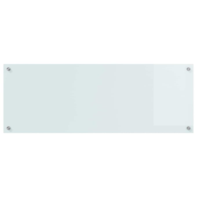 vidaXL - Keukenachterwand - Wit - 110 - x - 40 - cm - gehard - glas