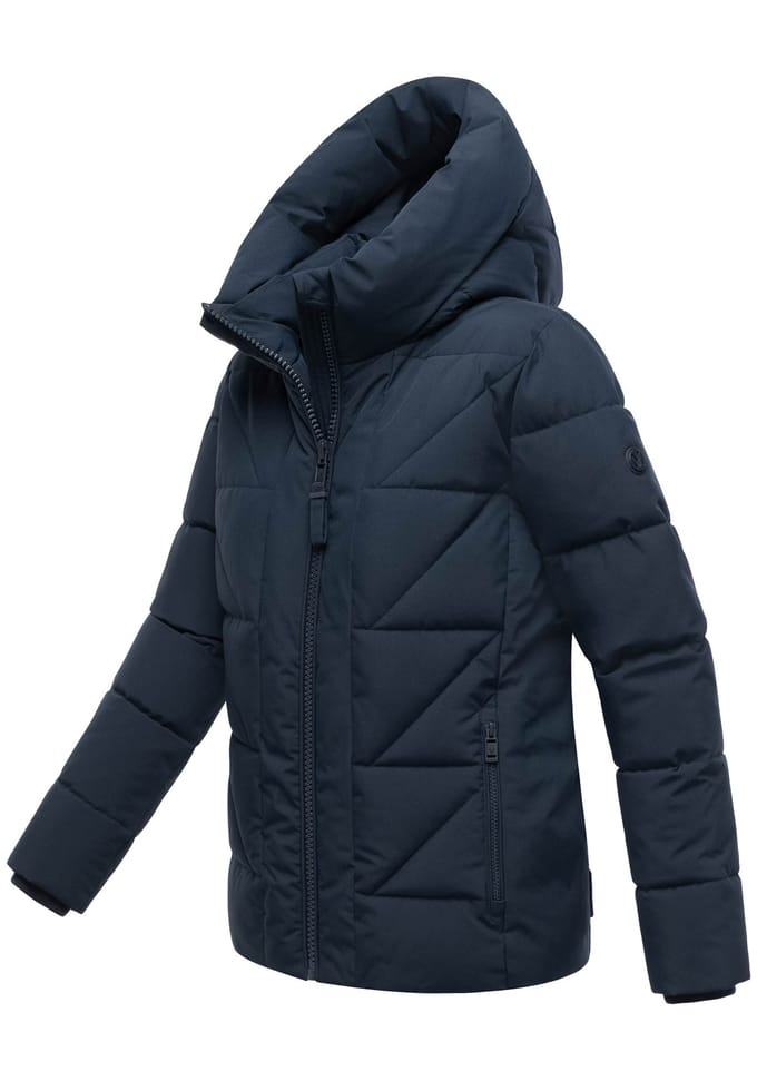 Marikoo dames winterjas Kuschelnasee met capuchon en fleecevoering