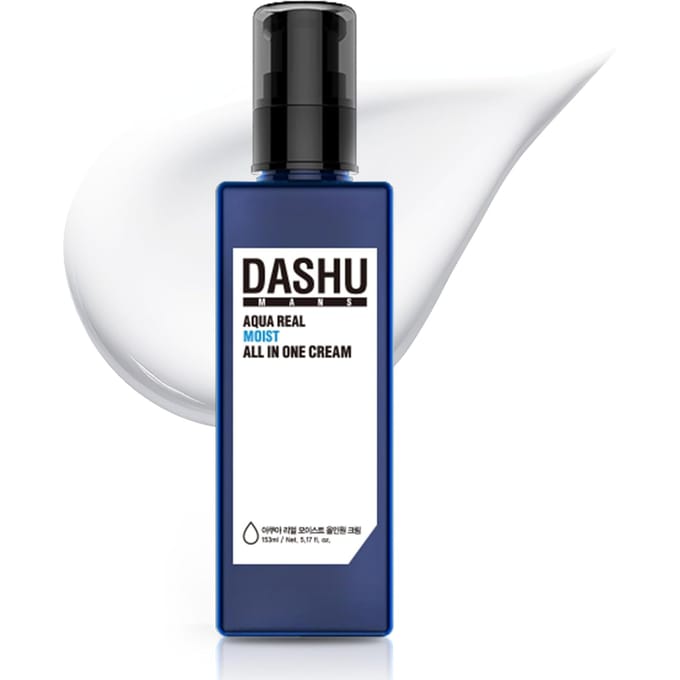 Dashu, Heren, Aqua Real Moist All-in-One Crème, 153 ml (5,17 fl oz) black