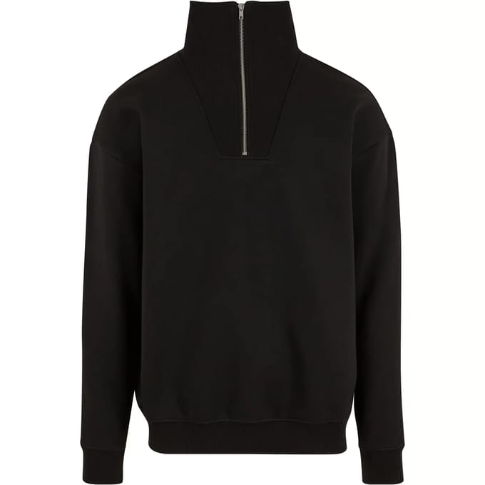 Urban Classics - Cut&Sew Troyer Sweater/trui - M - Zwart