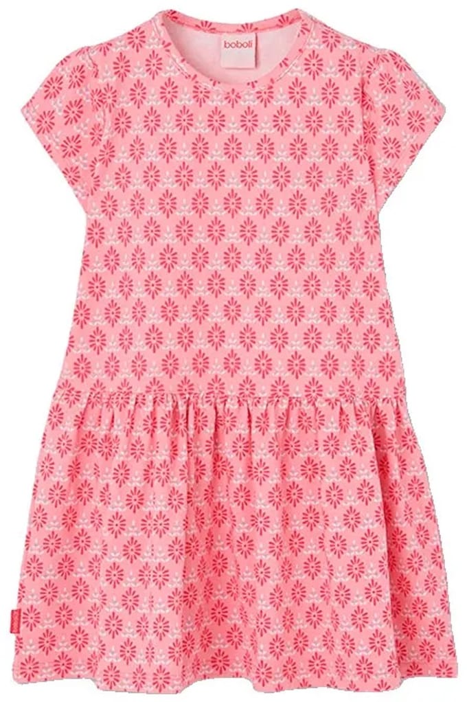 Boboli 303129 Korte Mouw Jurk Roze 7 Years Meisje
