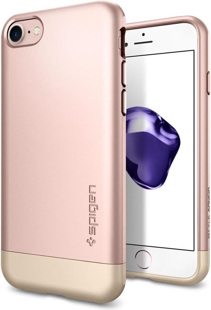 Spigen Style Armor Case Apple iPhone 7 / 8 Roze Goud