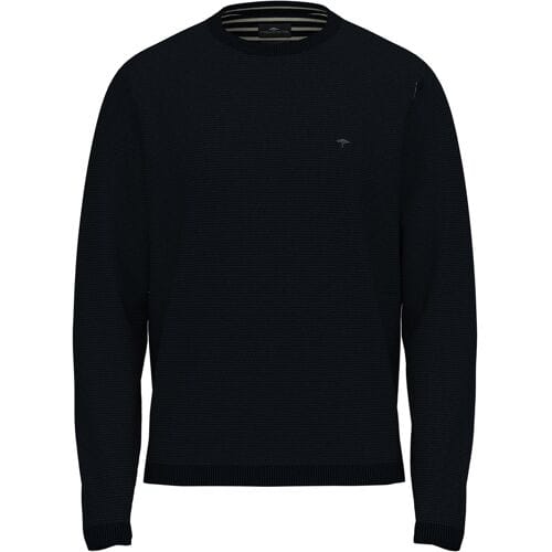 Fynch-Hatton Trui O-Neck Light Air Cotton Navy / male
