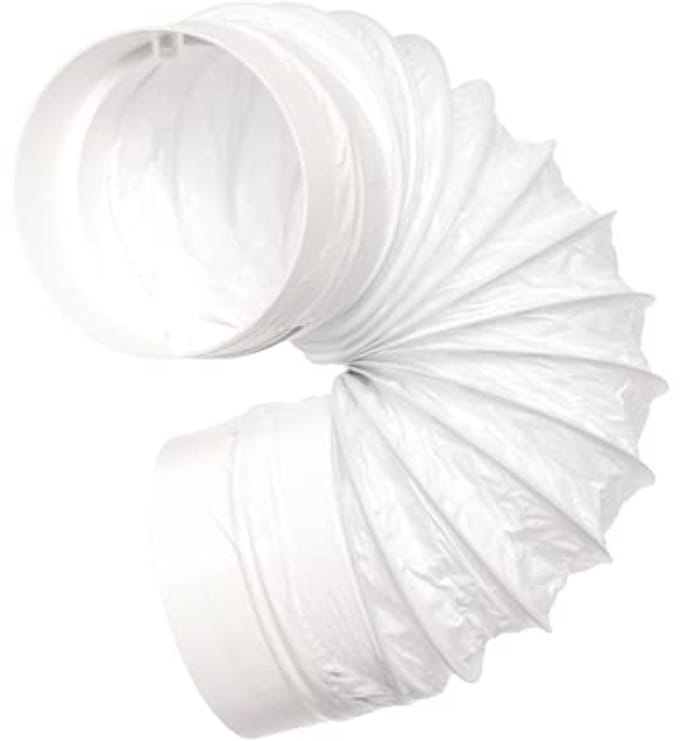 Flexibele Ventilatieslang Ø 100mm met Connector - PVC Kunststof Voor Ventilatiesystemen