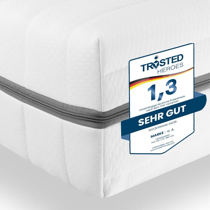 matras 90x190 - 18 cm dik - H2 & H3 - koudschuim - 7 zones - Sleepneo - gemiddeld