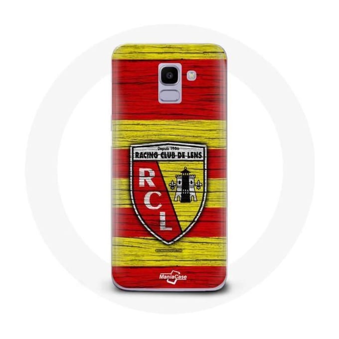 Coque maniacase pour Samsung Galaxy J6 2018 rcl lens original jaune et rouge