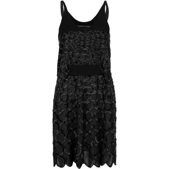 Balenciaga Bead Versierde Zwarte Jurk - '10s