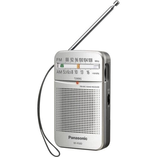 Panasonic RF-P50DEG Zakradio VHF (FM) FM, Middengolf Zilver