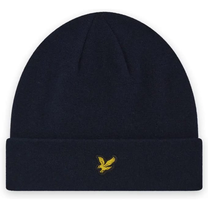 Lyle & Scott Muts Wol Blend Navy - Maat one size fits all - Heren