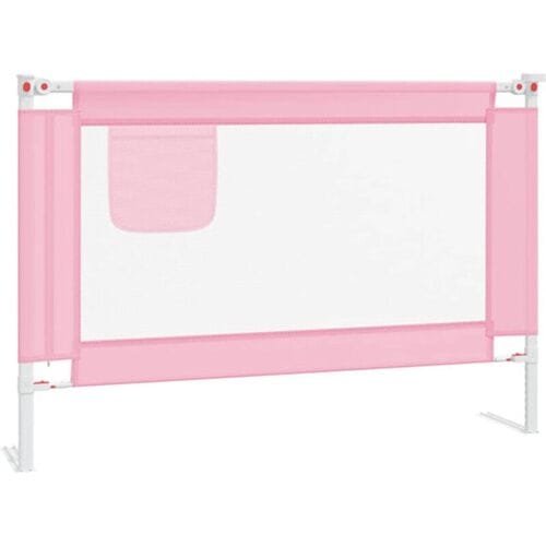vidaXL Peuterbedhekje - 100 x 25 cm, Roze stof