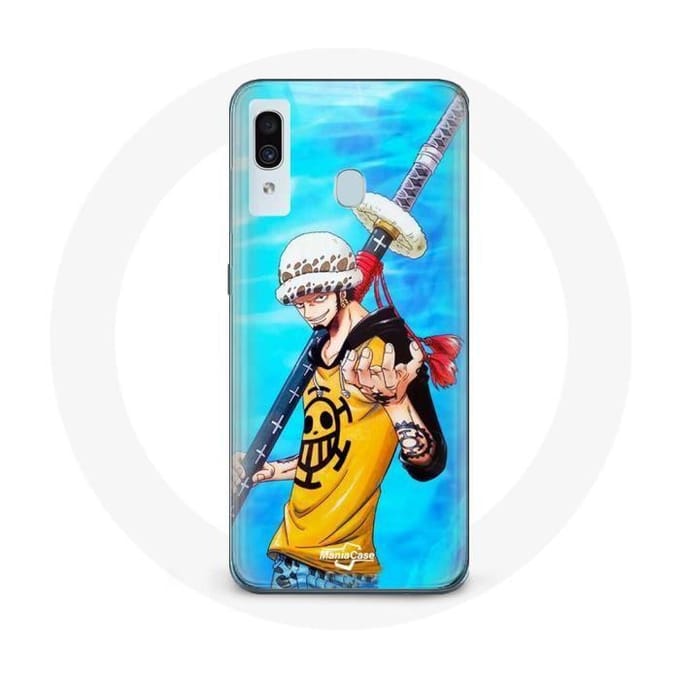 Coque maniacase pour Samsung Galaxy A40 One Piece Manga Trafalgar Law epée