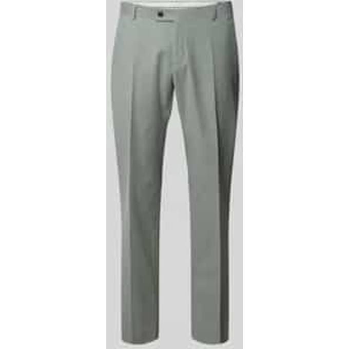 straight fit broek van scheerwolmix