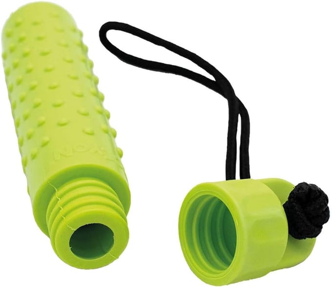 Snackdummy Hond - Apporteerdummy - Hondentraining - Hygiënisch & Vaatwasmachinebestendig - 24 x 5 cm - Groen
