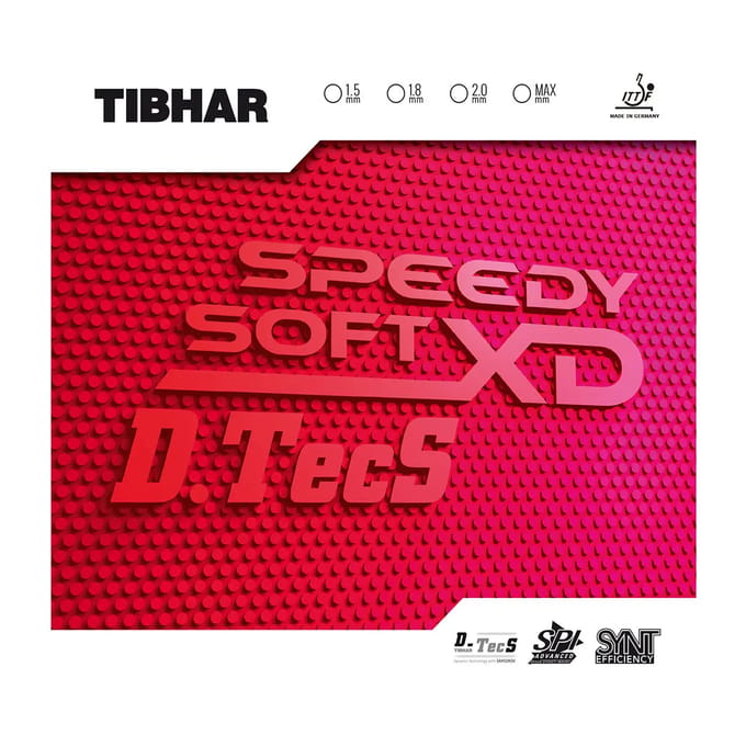 Tafeltennisrackethoes Tibhar Speedy Soft D.TecS XD R