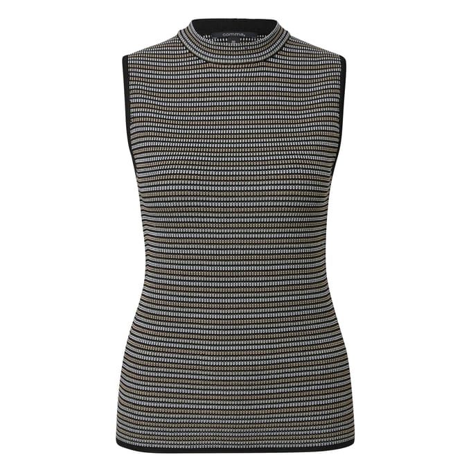 Vrouwelijke lichte viscose gebreide tanktop COMMA