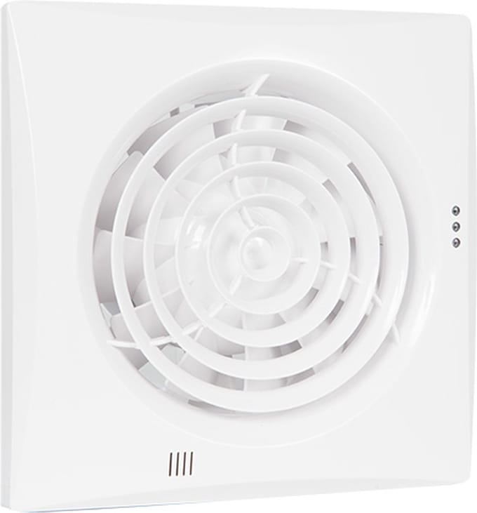 Badkamer-/ toiletventilator Silencio 125 TH wit