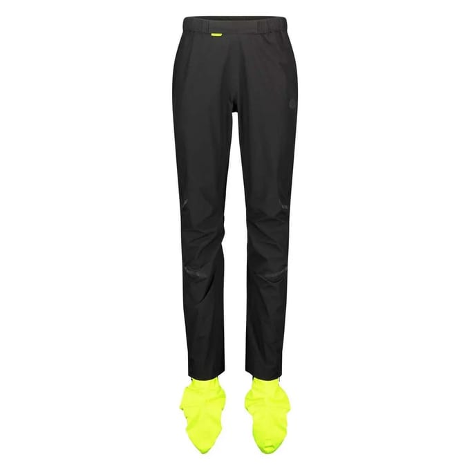 AGU Commuter - Winter Regenbroek - Fietsbroek - Dames - XS - Waterdicht 10.000 mm - Reflecterend - Hi-vis - GeÃ¯ntegreerde schoenhoezen - Zwart