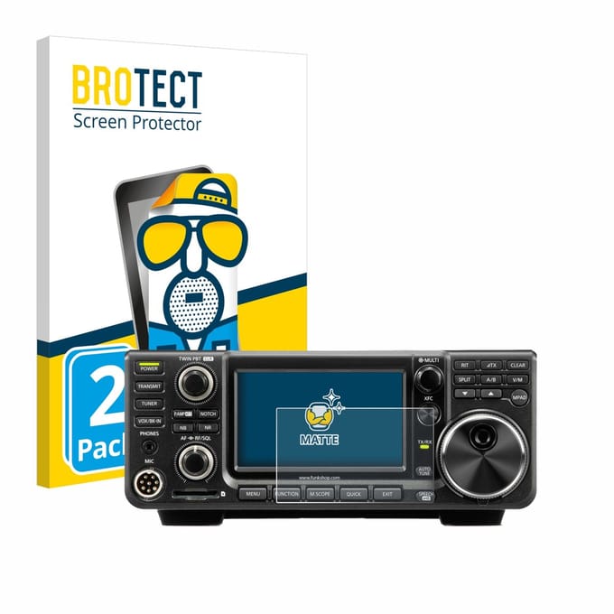 BROTECT - Screenprotector voor Icom IC-7300 - Folie Beschermfolie matte 2 Stuks