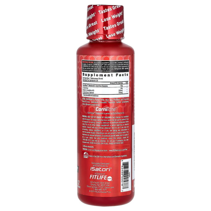 Isatori, l-Carnitine LS3 1500, Raisin, 16 fl oz (480ml)