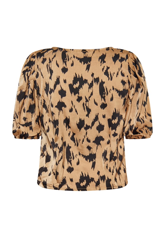 Faina Blouse Dames Camel Veelkleurig