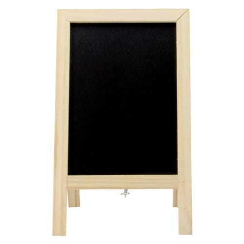 Securit® dubbelzijdig mini-sandwichkrijtbord in zwart