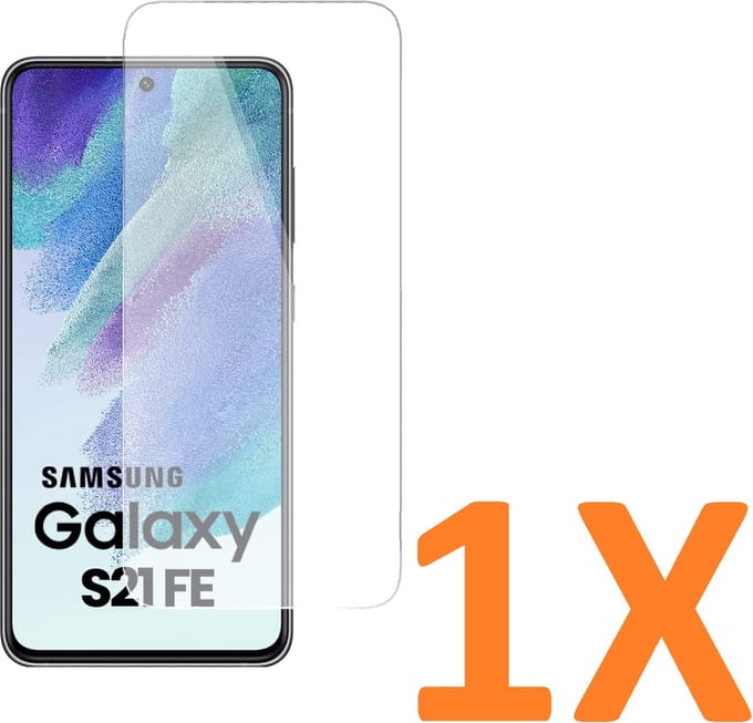 Screenprotector Glas - Tempered Glass Screen Protector - 1x Geschikt voor: Samsung Galaxy S21FE / Samsung Galaxy S21 FE