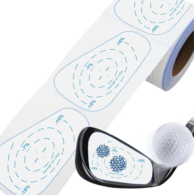 200-Pack Golf Impact Labels voor IJzers - Swing Trainer en Slag Analyse Hulpmiddel