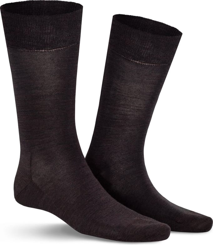 Kunert WOOL CARE Heren Sokken - Brown-mel - Maat 47/50