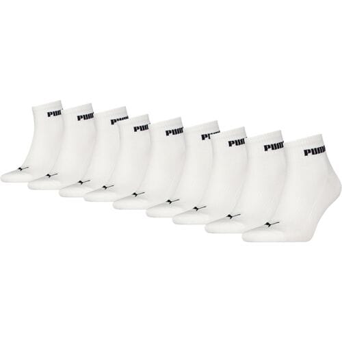 Puma Quartersokken Cushioned New Generation - 9 paar - Wit - Maat 35/38