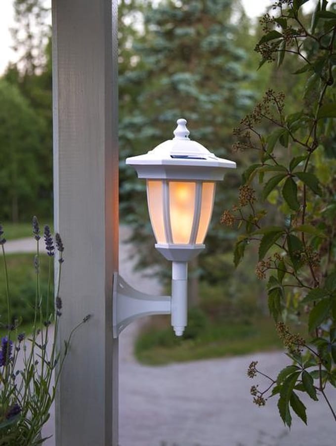 RTM Lighting Solar Lantaarn -Wit -Kaarslicht -63CM -Zonne-Energie