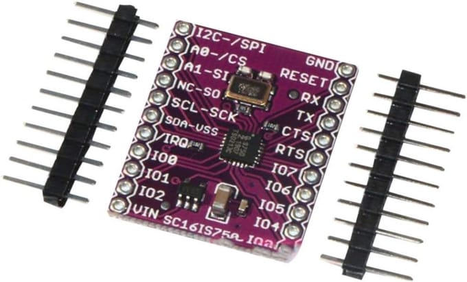 Single UART Interface - I2C SPI Module - Industriële Besturing - 8 Extra IO Pinnen - 20 g - Niet gespecificeerd