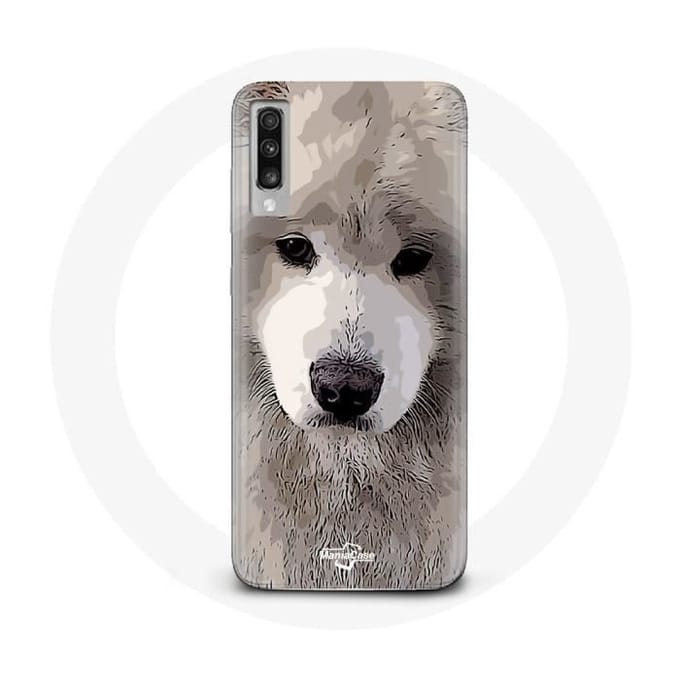 Case voor Samsung Galaxy A50 Samojeed grijze hondenras